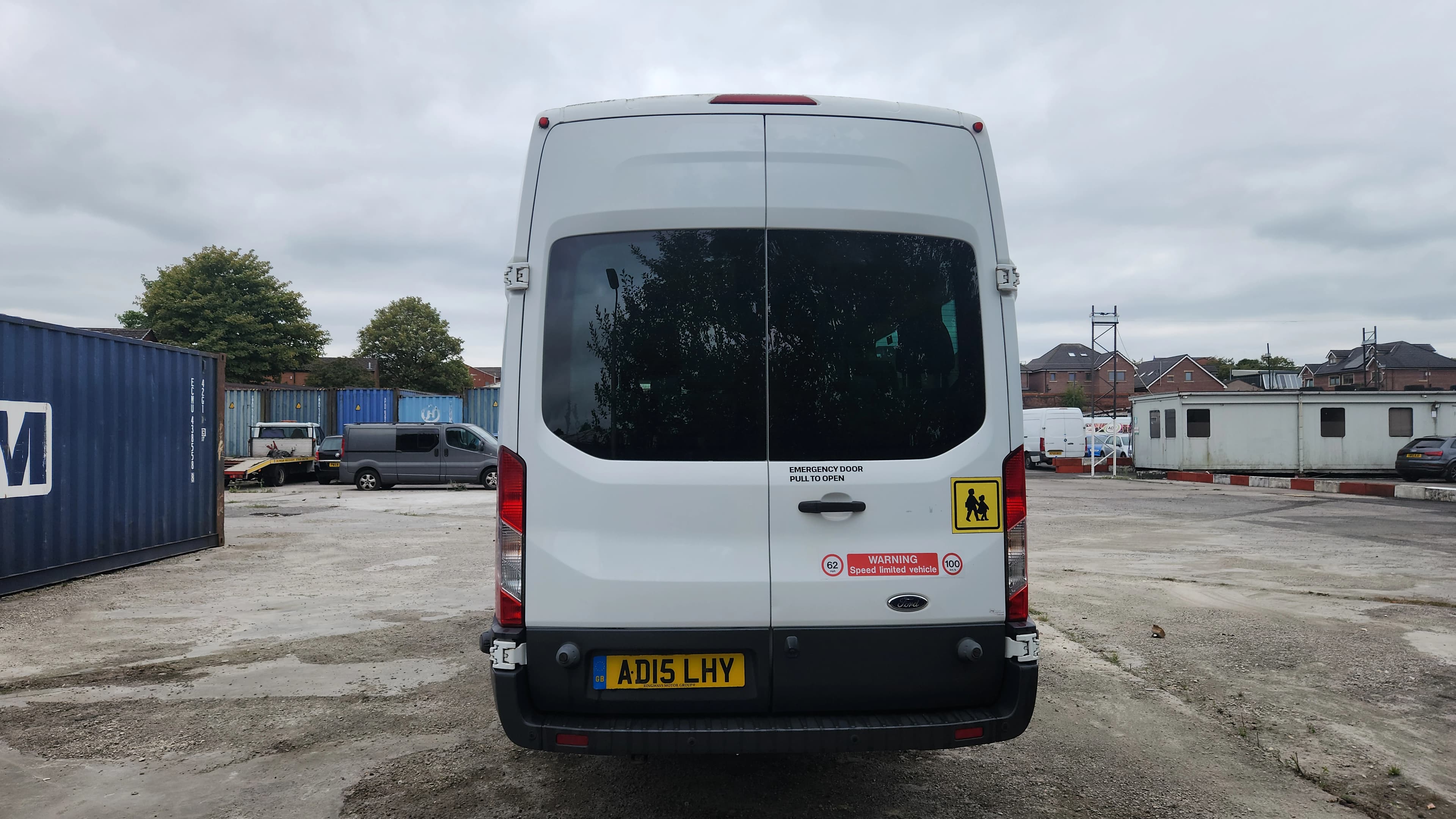 Ford Transit 2015 minibus rear view